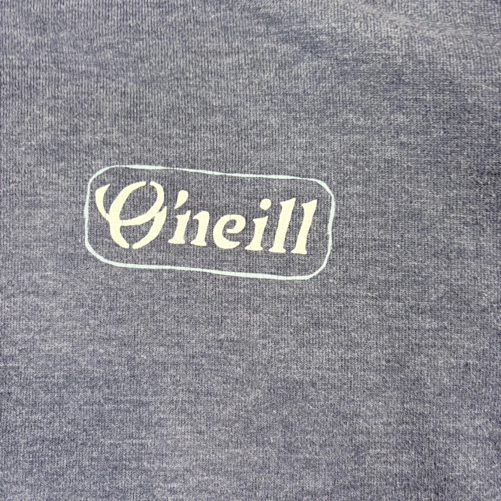O'Neill Mens XL Blue Heather Custom Surf Goods 1952 Graphic Pullover Hoodie